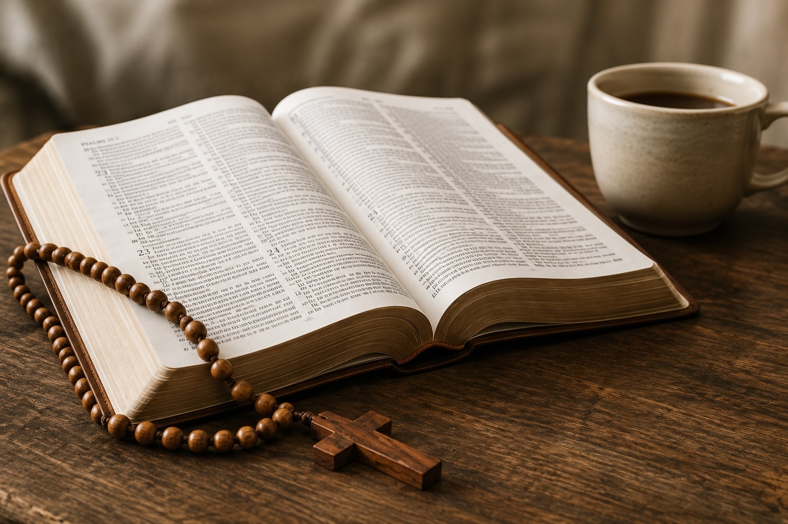 Bibel und Kreuz